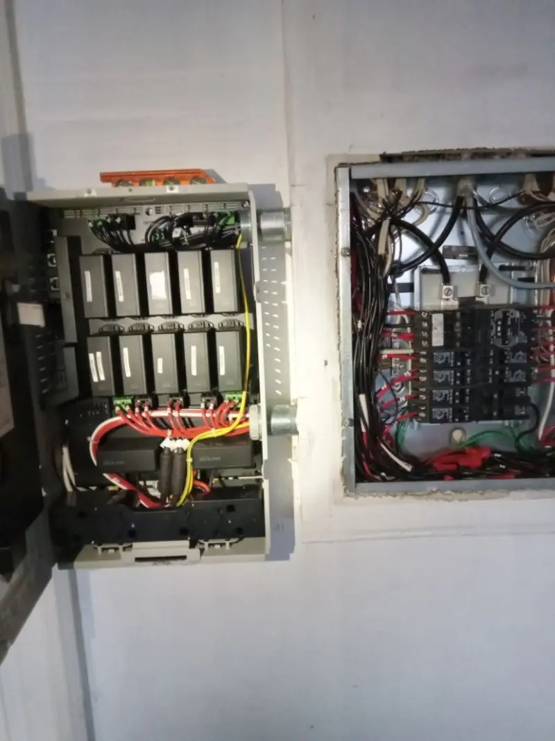 Electrical panel upgrade completed for Security Camera Wiring in Englewood